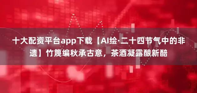 十大配资平台app下载【AI绘·二十四节气中的非遗】竹篾编秋承古意，茶酒凝露酿新醅